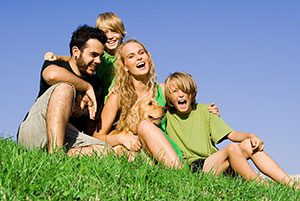 Wexford Family on a hill